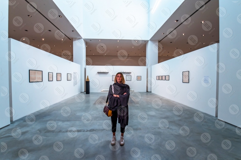 Ciac Museum Centro Italiano Arte Contemporanea interior exhibition woman girl  Foligno