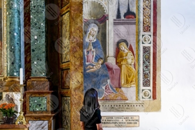 montefalco Convento di San Fortunato Benozzo Gozzoli paintings art woman girl