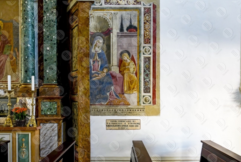 Convento di San Fortunato Benozzo Gozzoli dipinti arte  Montefalco