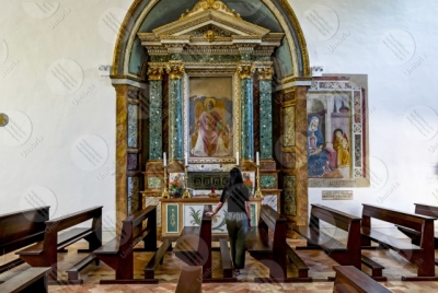 montefalco Convento di San Fortunato Benozzo Gozzoli altar paintings art woman girl