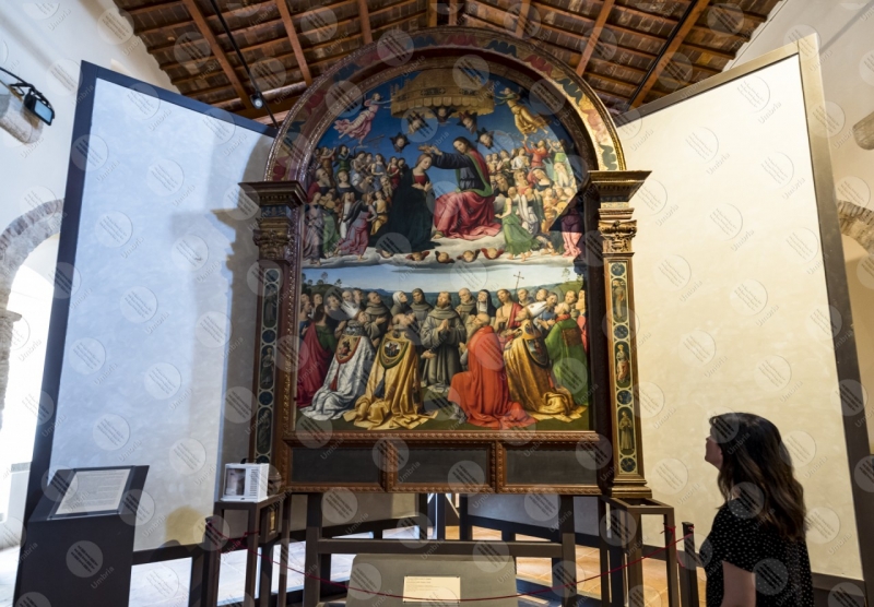 museo pinacoteca Giovanni di Pietro lo Spagna discepolo Perugino affresco donna arte  Todi